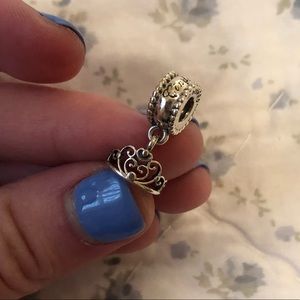 Cinderella dangle crown pandora charm